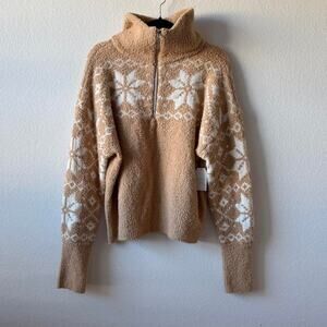 Cream and tan christmas sweater